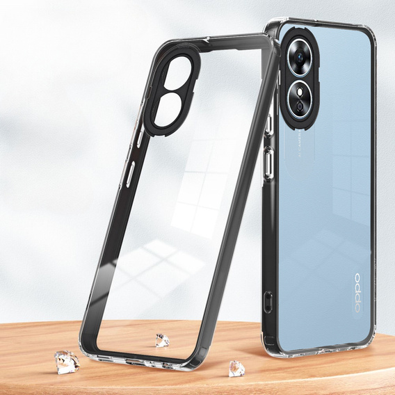 Telefontok a Oppo A17, Fusion Hybrid, átlátszó / fekete