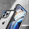 Tok iPhone 15 Pro, páncélozott teljes védelem 360° MagSafe, képernyőüveg, fekete