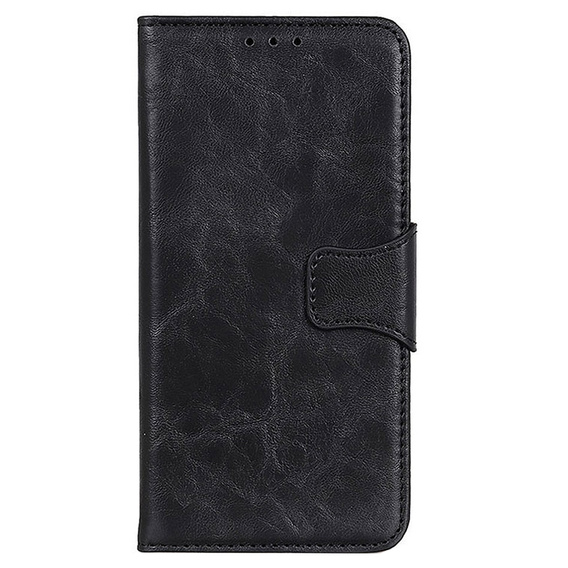 Pattintható tok a Sony Xperia 10 III, Split Leather Wallet, fekete
