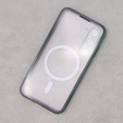 Magnetic Dual Glass MagSafe tok Samsung Galaxy S23+ Plus, zöld