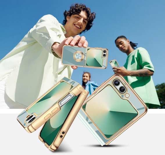 Telefontok a Samsung Galaxy Z Flip7 FE / Z Flip6, Electro Ring, menta