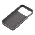 Szilikon tok iPhone 17 Pro készülékhez, MagSafe, ütésgátló, szürke