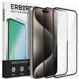 2x kerámia ERBORD hibrid üveg a iPhone 15 Pro Max