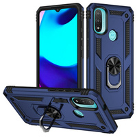 Páncélozott telefontok a Motorola Moto E20/E30/E40, Nox Case Ring, kék