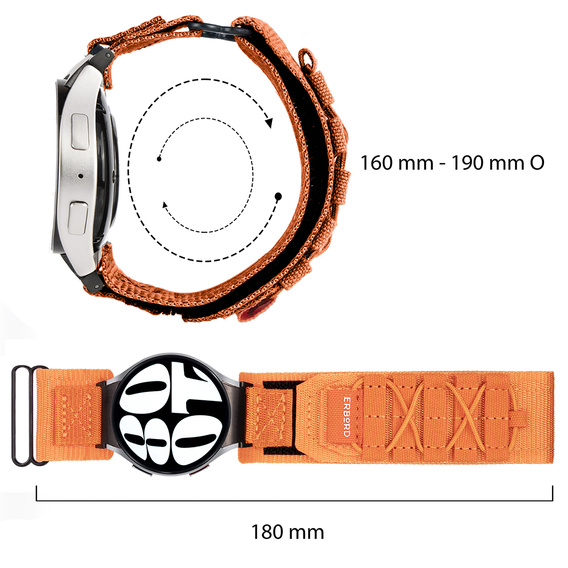 ERBORD Runner Nylon szíj a Samsung Galaxy Watch 4/5/6/7 órához