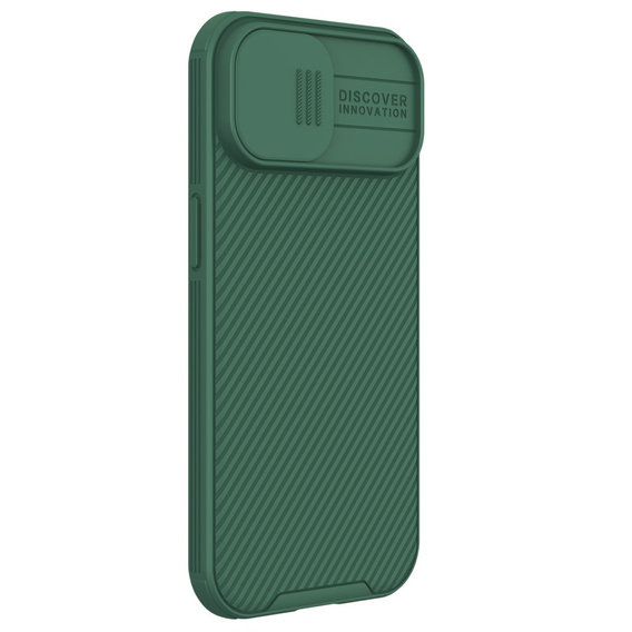 Nillkin páncélozott tok iPhone 15 Plus készülékhez, CamShield Pro, zöld