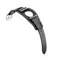 Bőrszíj Apple Watch 1/2/3/4/4/5/6/7/8/SE/Ultra 42/44/45/49mm, fekete