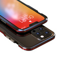 Teletok LUPHIE iPhone 13 Pro Max-hoz, Armor Bumper, fekete / piros