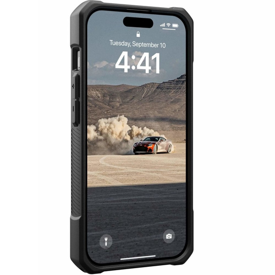 Tok Urban Armor Gear iPhone 15 Pro, Monarch, Kevlar fekete