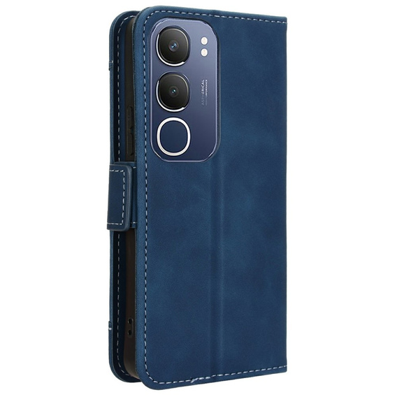 Pattintható tok a Vivo Y19s, Card Slot, sötétkék