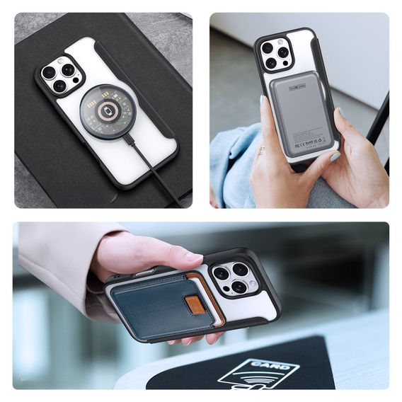 Dux Ducis Telefontok a iPhone 16 Pro Max, Skin X Pro, MagSafe, fekete