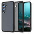 A Spigen tok Samsung Galaxy S25, Ultra Hybrid, fekete / matt + 9H edzett üveg
