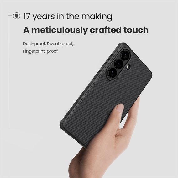 NILLKIN Frosted Shield Pro MagSafe tok Samsung Galaxy S26-hoz, fekete