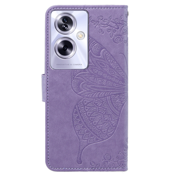 Pattintható tok a Oppo A79 5G, Butterfly, lila