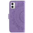 Pattintható tok a Motorola Moto G73 5G, Mandala Flower, lila