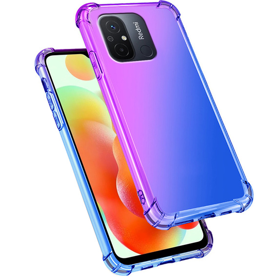 Tok Xiaomi Redmi 12C, Gradient Dropproof, Lila / kék