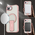 Tok Iphone 16E, Kickstand Matt Case, MagSafe, rózsaszín