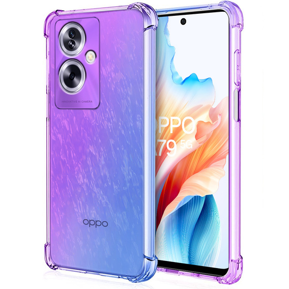 Tok Oppo A79 5G, Gradient Dropproof, Lila / kék