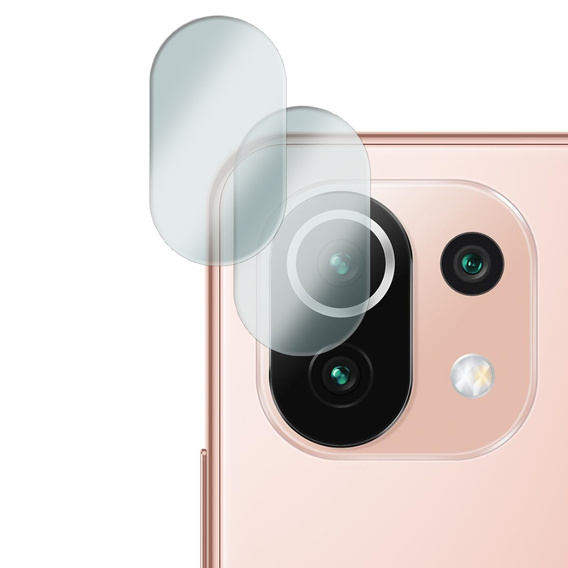 2x ERBORD edzett üveg a kamera számára, hogy Xiaomi Mi 11 Lite / Mi 11 Lite 5G