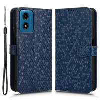 Flap tok Motorola Moto G24 / G24 Power / G04, Wallet Rhombus, kék