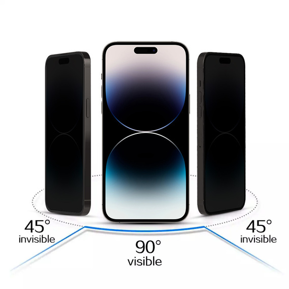 Adatvédelmi edzett üveg iPhone 17 Pro Max készülékhez