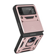 Telefontok a Samsung Galaxy Z Flip3 5G, CamShield Slide, rózsaszín rose gold