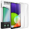 2x edzett üveg a Samsung Galaxy A22 5G, ERBORD 9H Hard Glass a képernyőn