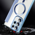 Pattintható tok a Samsung Galaxy S23 Ultra, RFID Wallet MagSafe CamShield, kék