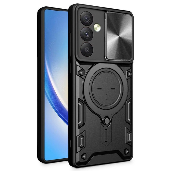 Páncélozott tok Samsung Galaxy A54 5G, CamShield Slide, fekete