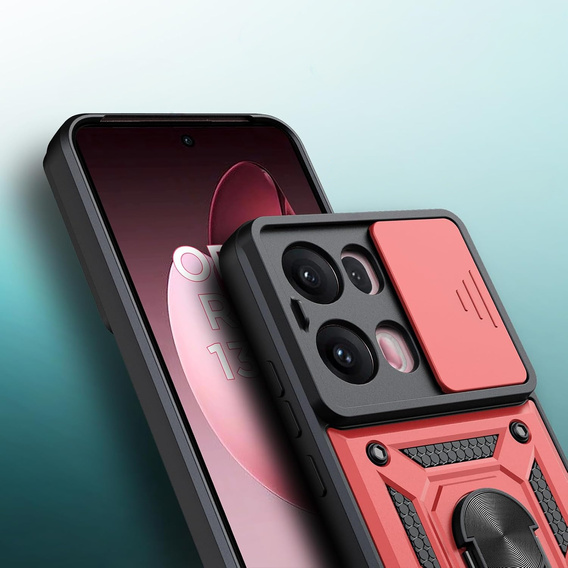 Telefontok a Oppo Reno 13 Pro, CamShield Slide, piros