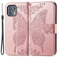 Pattintható tok a Motorola Edge 20 Lite, Butterfly, rózsaszín rose gold