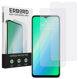 2x edzett üveg a Samsung Galaxy M34 5G, ERBORD 9H Hard Glass a képernyőn