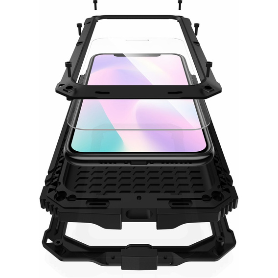 Páncélozott tok a iPhone 11 Pro Max, R-JUST, fekete