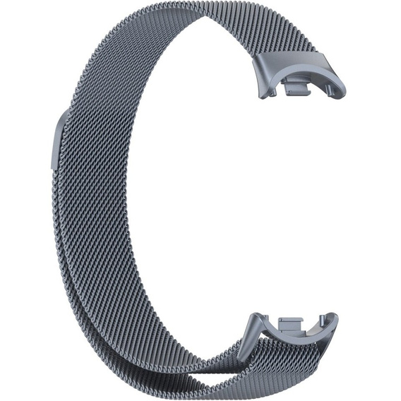 Milánói karkötő szíj tokkal a Xiaomi Smart Band 10 / 9 / 8, szürke
