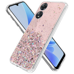 Telefontok a Oppo A17, Glittery, rózsaszín