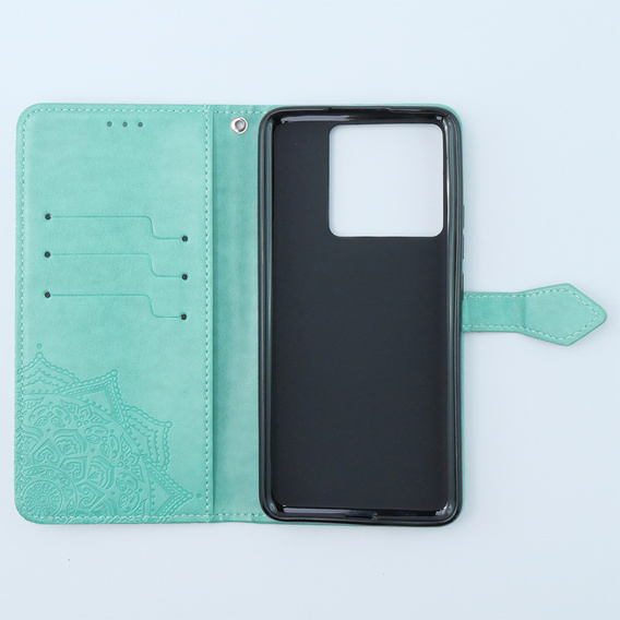 Pattintható tok a Xiaomi 13T / 13T Pro, Mandala, zöld