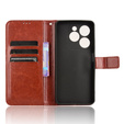 Pattintható tok a Infinix Hot 40i, Crazy Horse Wallet, barna