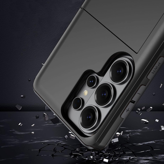 Tárca kártyatartóval Samsung Galaxy S26 Ultra készülékhez, fekete