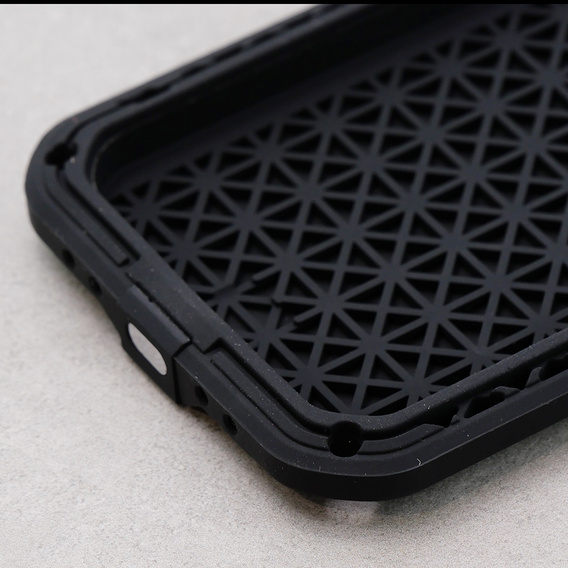 Love Mei Telefontok a iPhone 12, armored with glass, piros