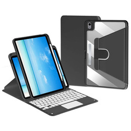 Tok + billentyűzet iPad Air 10.9 4 2020 / 5 2022 / iPad Pro 11 2022 / 2021 / 2020, Touchpad Pen Slot, fekete