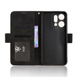 Flap tok Oppo Reno 14, kártya slot, pénztárca, fekete