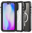 Vízálló tok iPhone 14 Pro, Redpepper, MagSafe-hoz, fekete