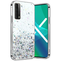 Telefontok a Huawei P Smart 2021/Y7A, Glittery, átlátszó