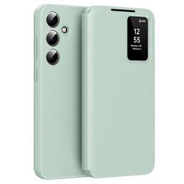 Flip tok Samsung Galaxy A55 5G, Smart View Wallet, zöld