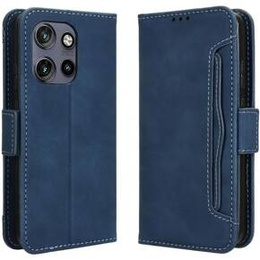 Pattintható tok a Motorola Edge 50 Neo / Motorola ThinkPhone 25, Card Slot, sötétkék