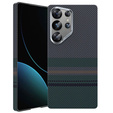 BENKS Kevlar tok Samsung Galaxy S25 Ultra, MagSafe, Carbon Fiber, fekete