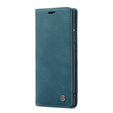 CASEME tok Samsung Galaxy A71, Leather Wallet Case, zöld