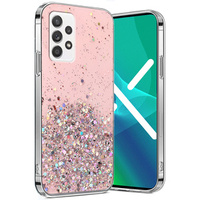 Telefontok a Samsung Galaxy A13 4G, Glittery, rózsaszín