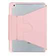 Billentyűzet tok iPad 11" 2025 A16 (11 gen.) / iPad 10.9" 2022 (10 gen.), Rotary 360° Leather, rózsaszín rose gold