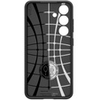 A Spigen tok Samsung Galaxy S24, Liquid Air, fekete + 9H edzett üveghez